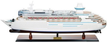 BRUBAKER Dekoobjekt Modellschiff Majesty of the Seas (1 St), Luxus Kreuzfahrtschiff, Replika im Maßstab 1:350, Handwerksarbeit mit Zertifikat, 76 x 15 x 30 cm Luxus Dekoration Schiff