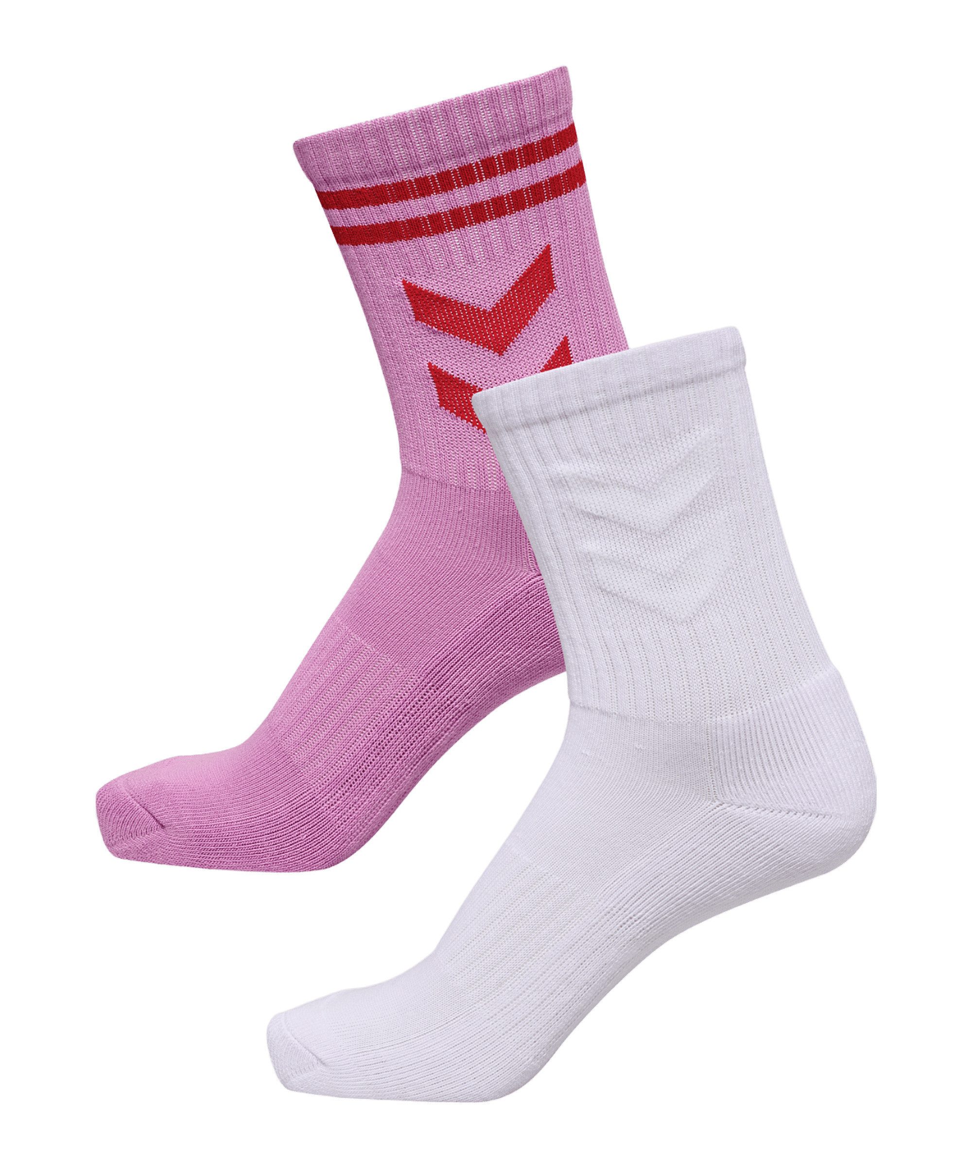 hummel Fußballstutzen Hummel hml 2er Pack Love Socken Mehrfarbig Baumwolle