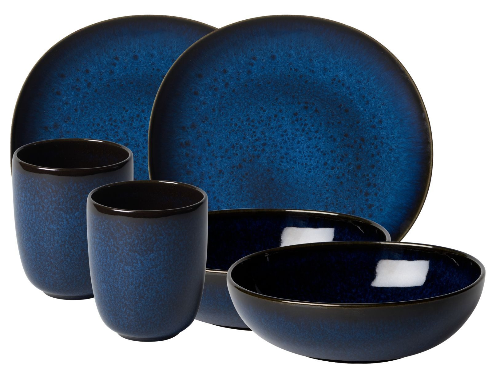 like. by Villeroy & Boch Frühstücks-Set Lave bleu Frühstücksset 6tlg