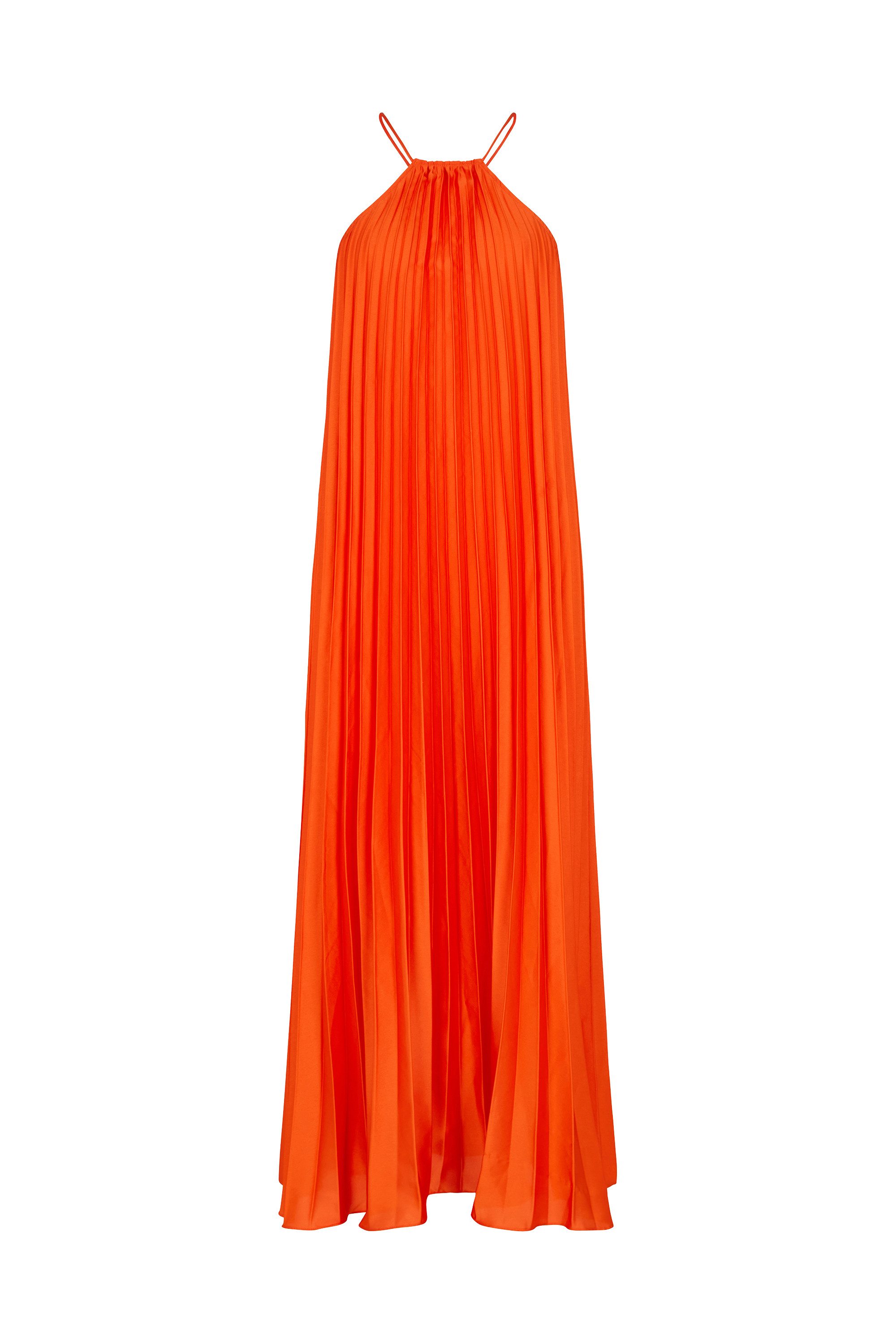 Lily and Lionel Midikleid Philomena Halter Neck Pleated Maxi Dress Damen günstig online kaufen