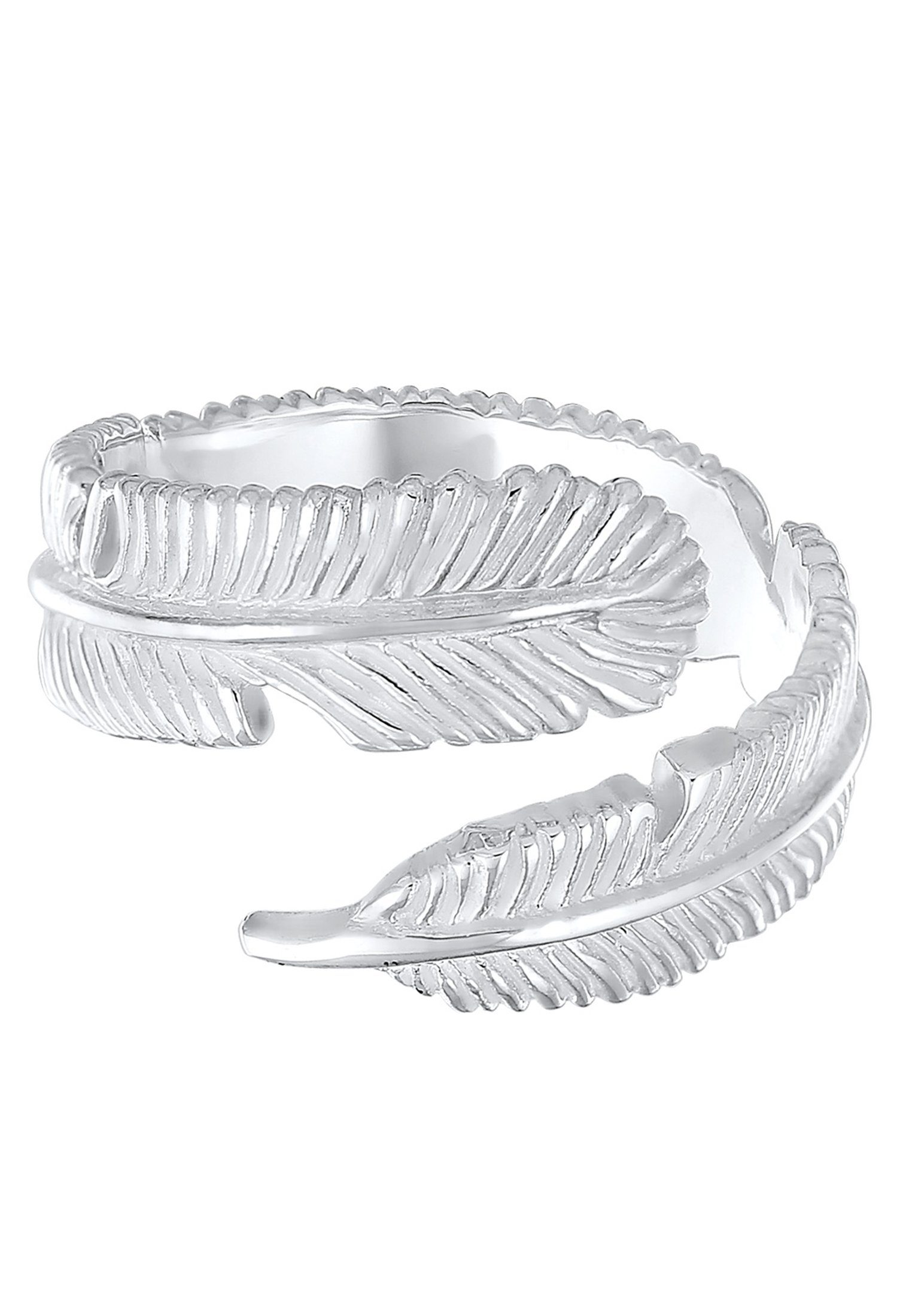 Feder 925 Silber Design Fingerring Elli Offen mit