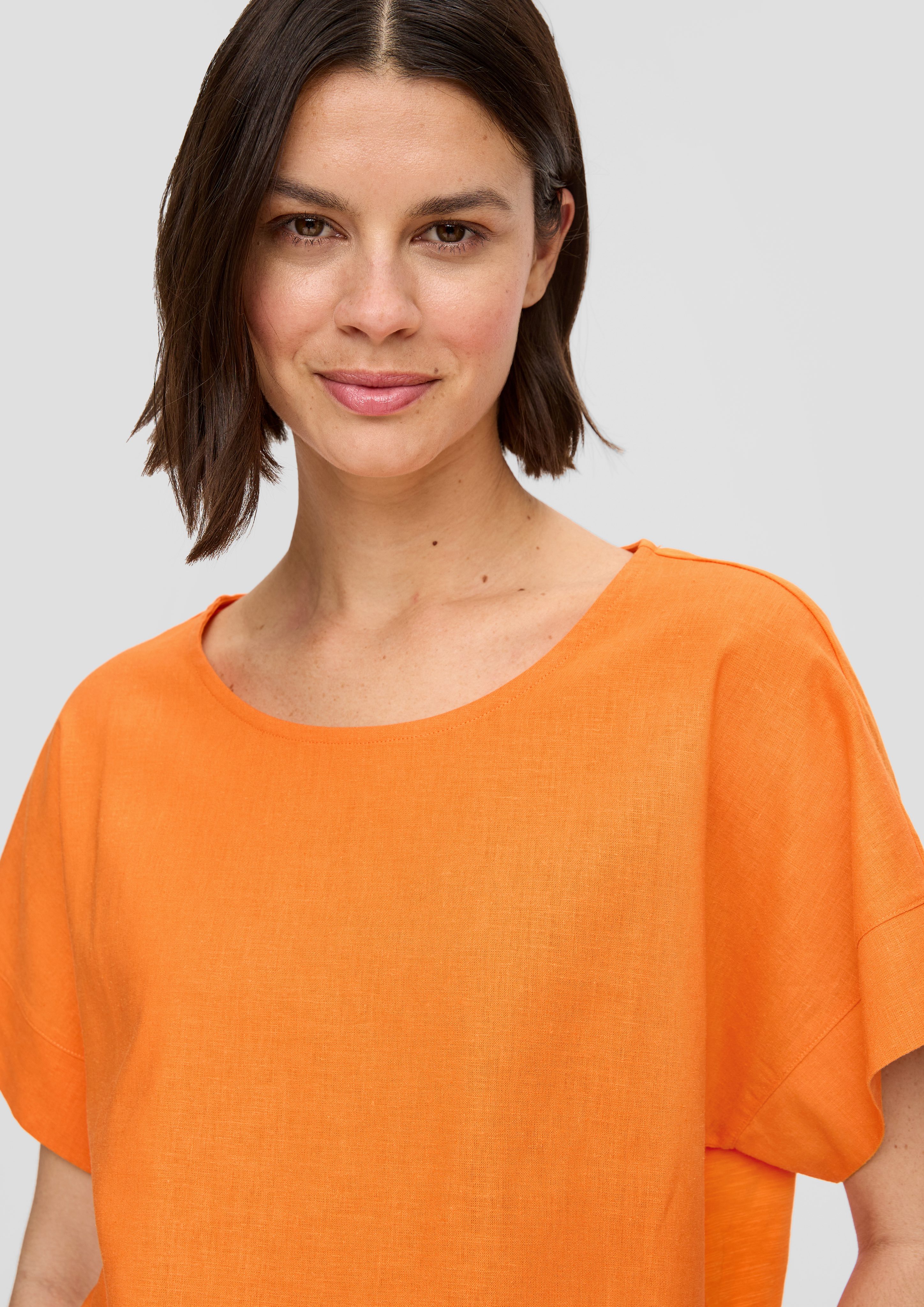 s.Oliver Kurzarmshirt Fabricmix-T-Shirt im Relaxed Fit günstig online kaufen
