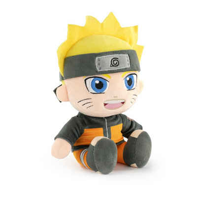 Naruto Plüschfigur Naruto Plüschfigur 25cm Sitzend, Naurto Kurama Shippuden Kuscheltier, Lizenzierte Naruto Shippuden Plüschfigur