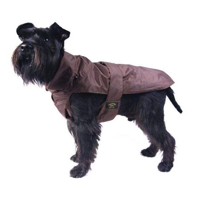 Fashion Dog Hundemantel Hundemantel mit Kunstpelz-Futter – Braun