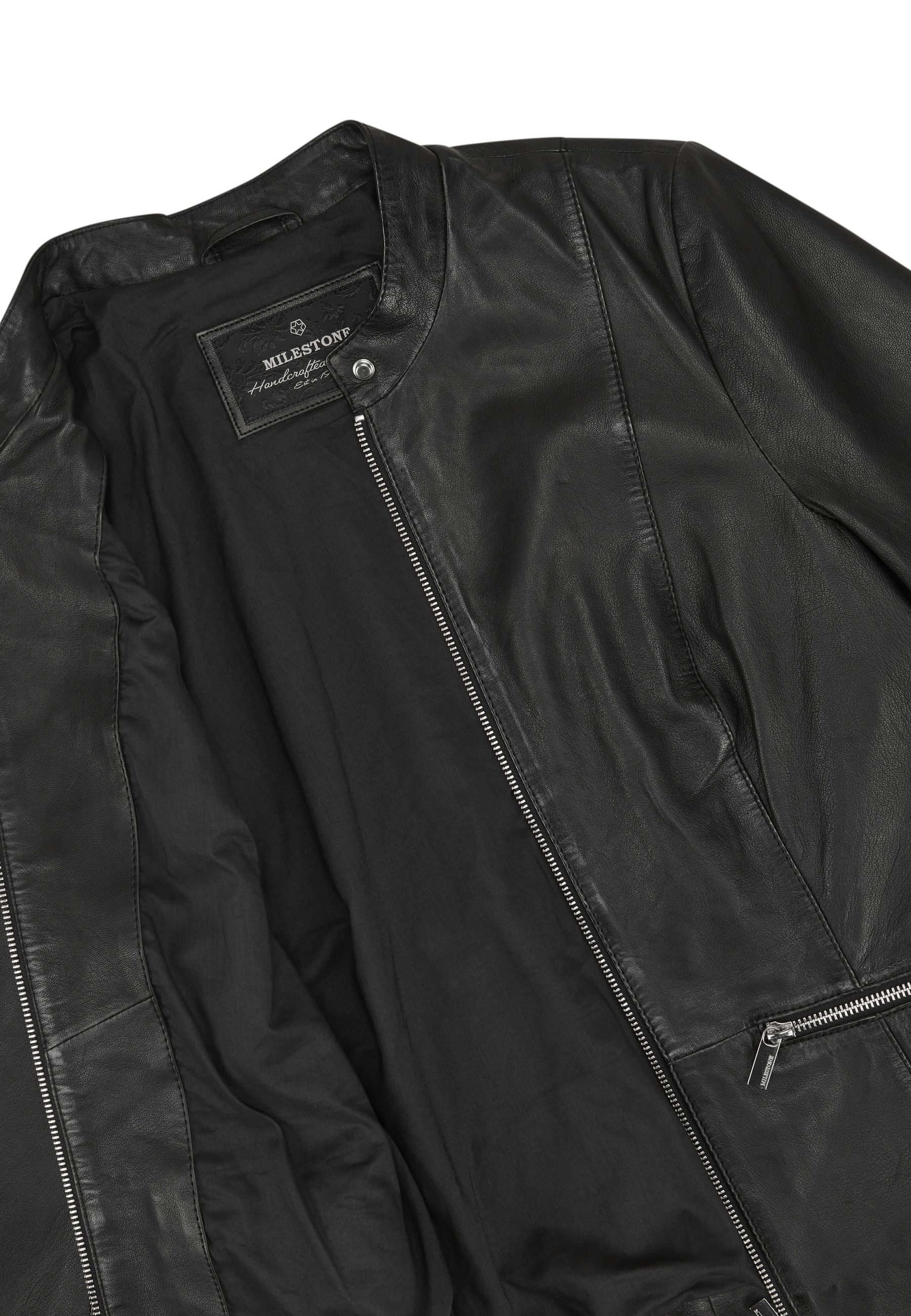 Bikerjacke MSMascha Damen Lederjacke Jacke Leder klassisch