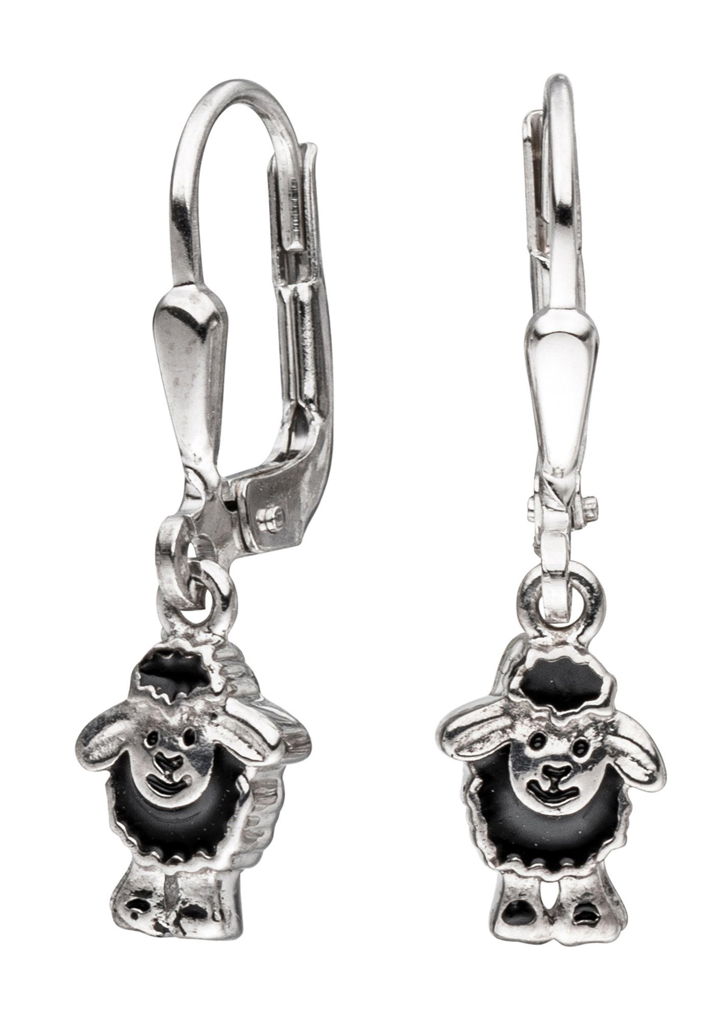 [Beliebter Standard] JOBO Paar Ohrhänger Kinder-Ohrringe Schaf, 925 Silber
