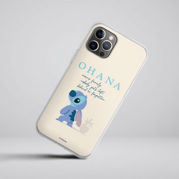 DeinDesign Handyhülle Lilo & Stitch Offizielles Lizenzprodukt Disney Ohana Stitch, Apple iPhone 12 Pro Max Silikon Hülle Bumper Case Handy Schutzhülle