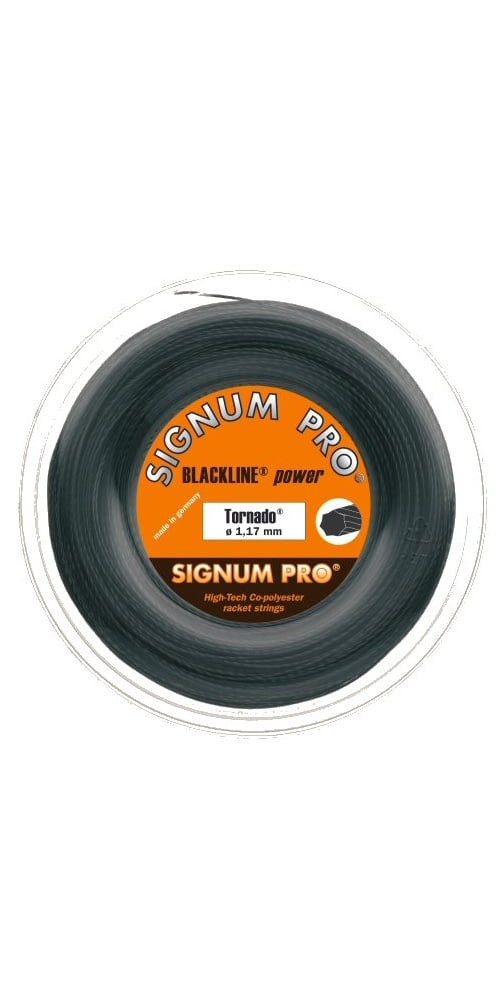 Tennissaite Tornado (Haltbarkeit+Spin) anthrazit 120m Rolle