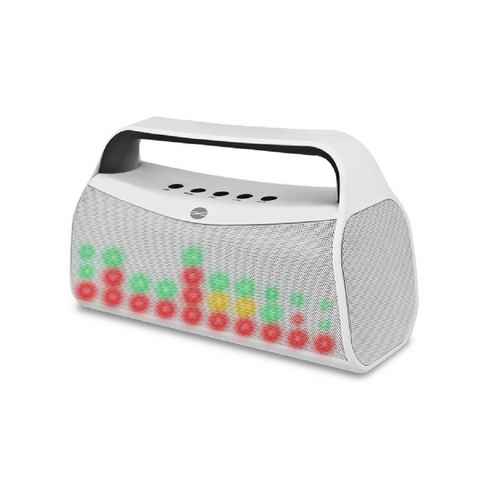 Forever 6W LED Licht Wireless Speaker USB MP3 AUX Radio Tragbar Weiß / Schwarz Bluetooth-Lautsprecher