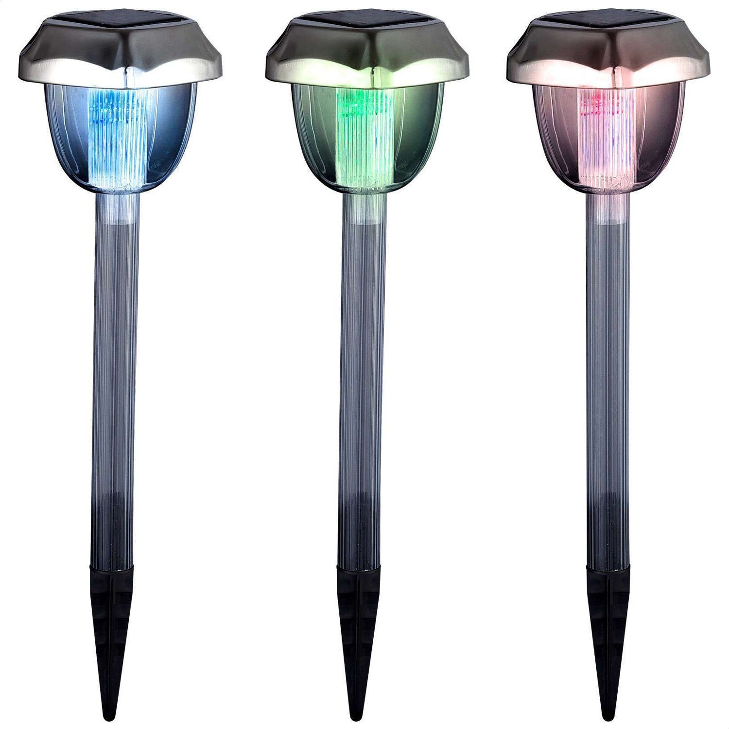 GLOBO LEUCHTEN Gartenleuchte »GLOBO RGB LED Solarleuchte 3er Set