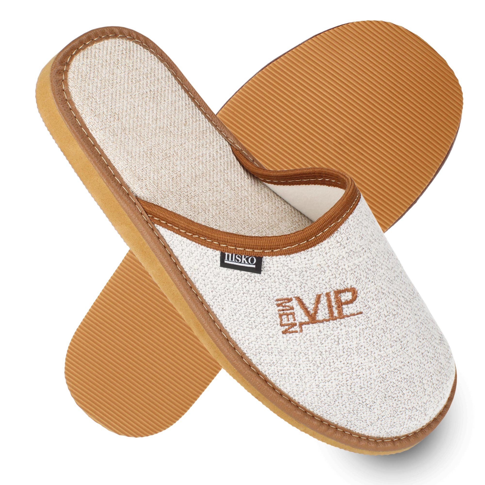 filsko Staun VIP MEN Herren Hausschuh Stickerei VIP MEN