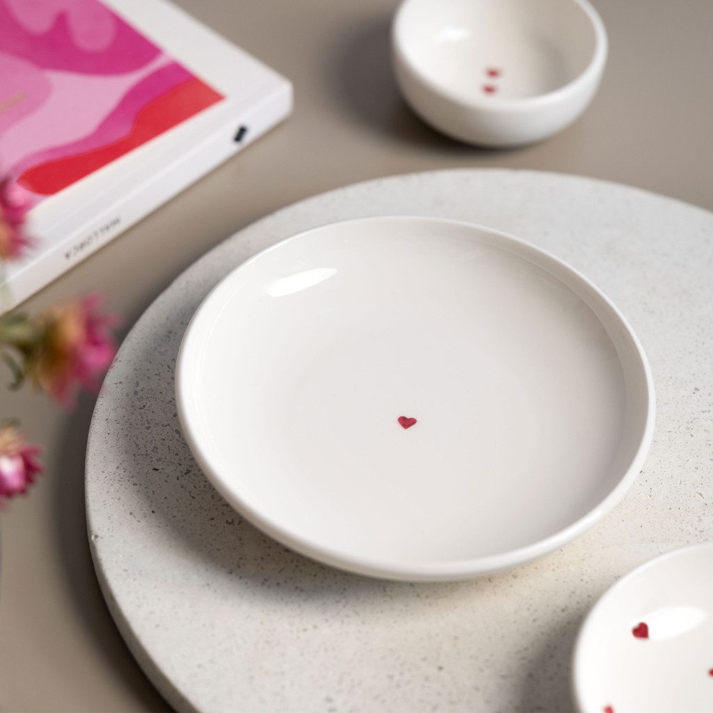 like. by Villeroy & Boch Brotteller With Love Teller 16x16x3cm, (1 St), Premium Porcelain, mikrow.- & spülm.sicher, Made in Germany