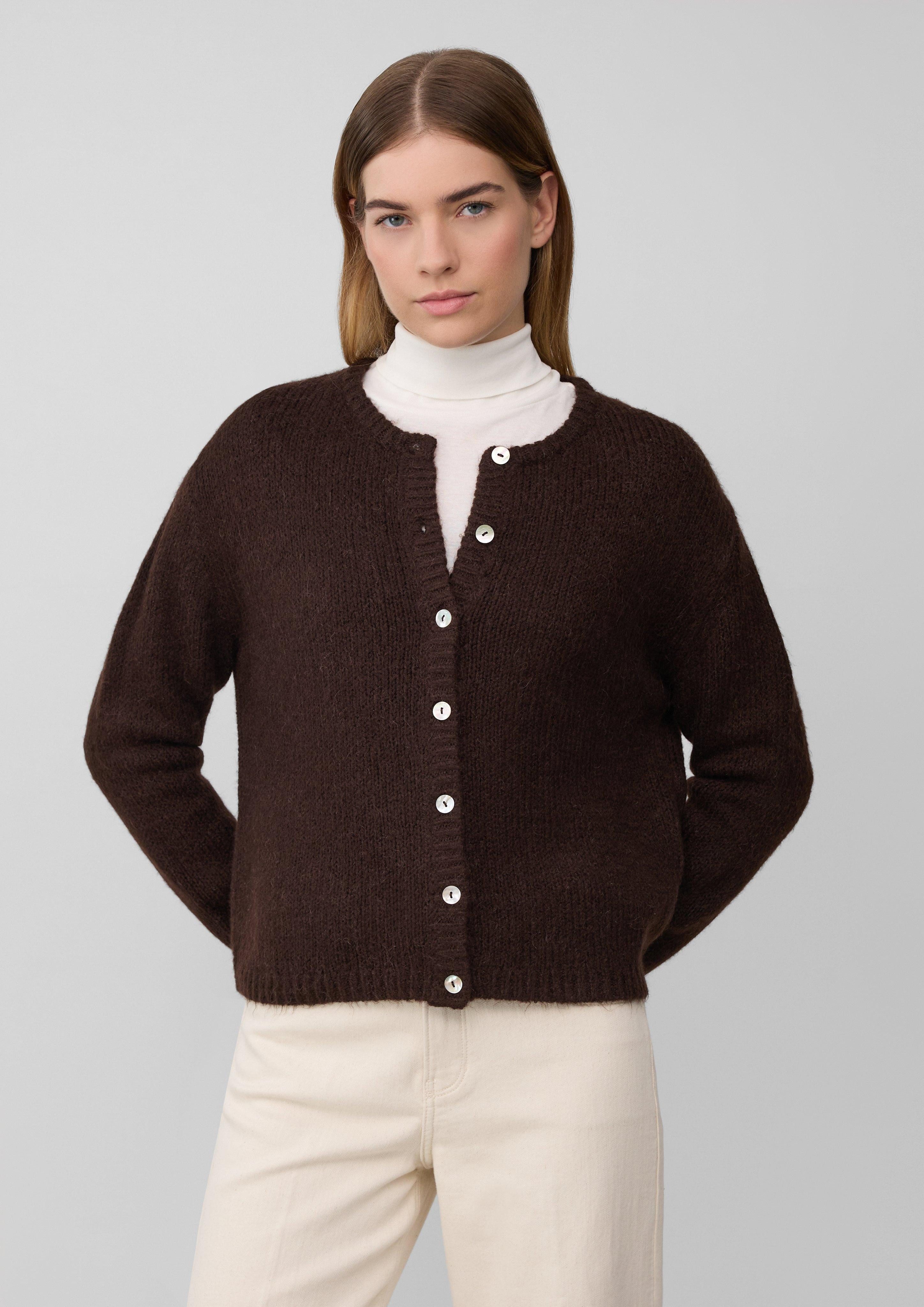 s.Oliver Strickjacke Cardigan aus Alpakamix günstig online kaufen