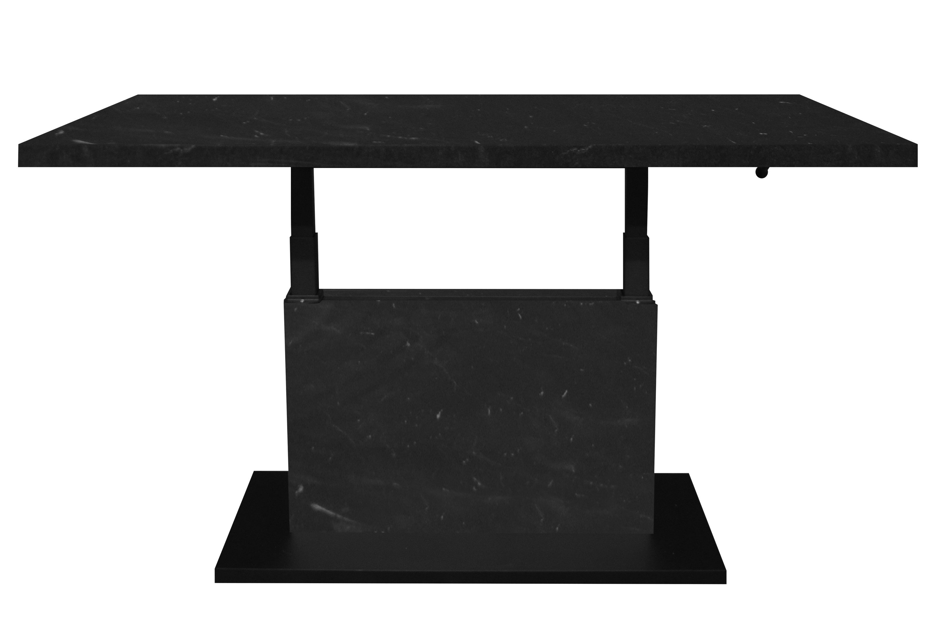 Mäusbacher Couchtisch verstellbar, keramik optik schwarz günstig online kaufen