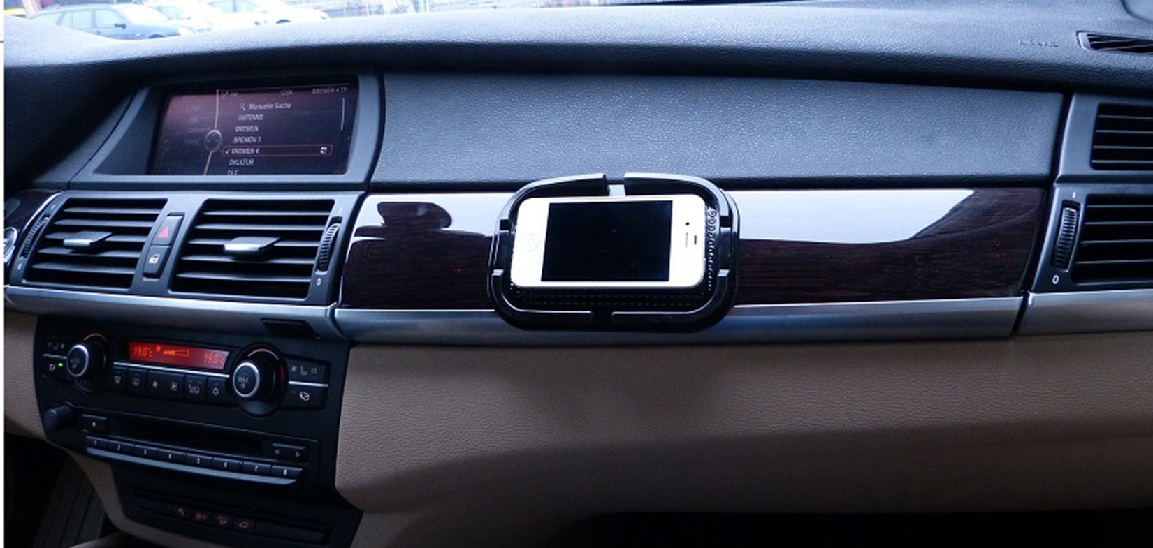 L & P Car Design Handy-Halterung Antirutschmatte Auto Haftpad Ablage iPhone Samsung, (1 Stück, 1-tlg., kompatibel mit vielen Smartphones) – Bild 4 von 5