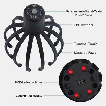 DOPWii Massagegerät Oktopus-Massagegerät,Elektrischer Seelenextraktor,3-Gang-Modus