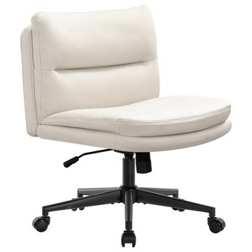 XDeer Bürostuhl Rollstuhl Bürostuhl höhenverstellbar Cross Legged Komfortable, Computer Stuhl für Wohnzimmer, Vanity Accent Chair