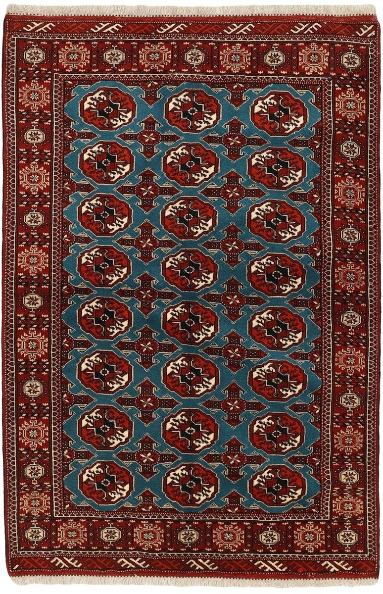 Orientteppich Turkaman 136x200 Handgeknüpfter Orientteppich / Perserteppich, Nain Trading, rechteckig, Höhe: 6 mm