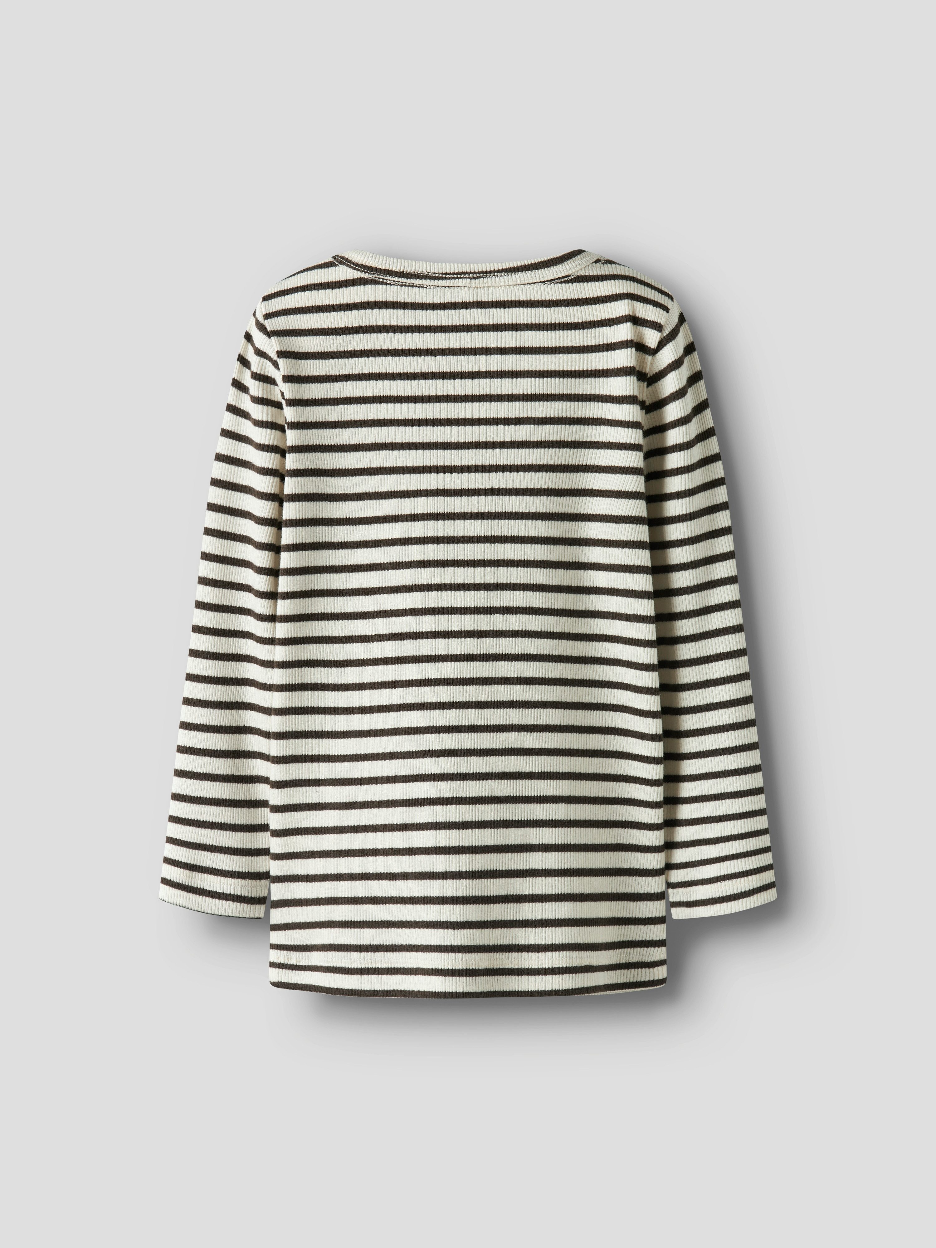 Name It Langarmshirt NMNBANI LS XSL TOP NOOS Ringel-Look in toller Rippen-Qualität