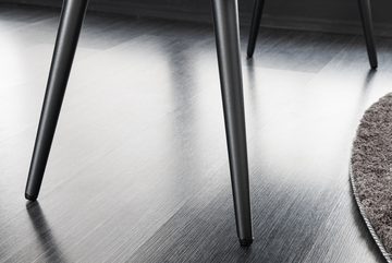 riess-ambiente Sitzbank BOUTIQUE 100cm weiß / schwarz (Einzelartikel, 1-St), Wohnzimmer · Bouclé · Metall · Esszimmer· Flur · Schlafzimmer