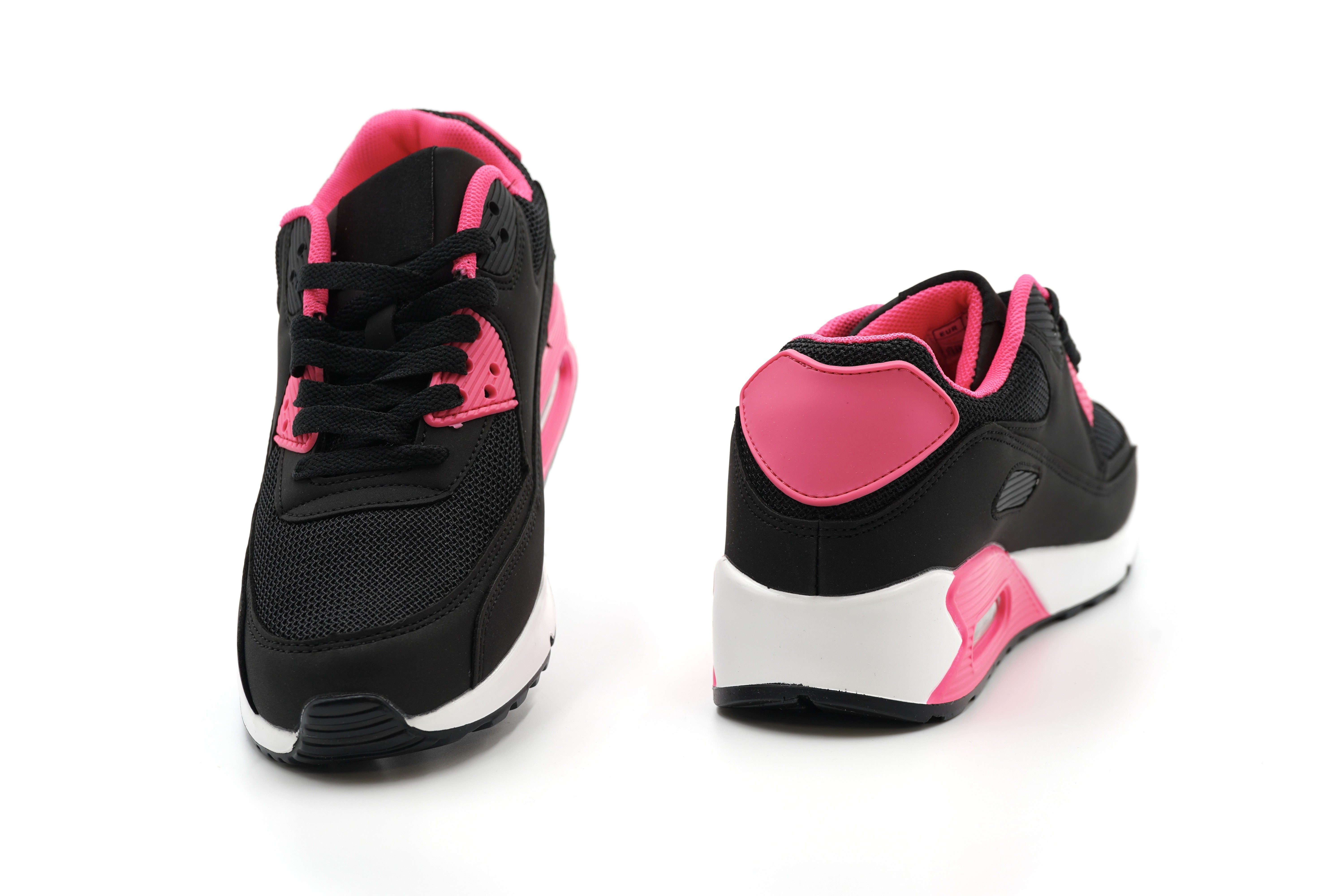 Sonderpostendiscount Damenschuhe Sneaker mit Luftpolster HR 20 Black/Pink S günstig online kaufen