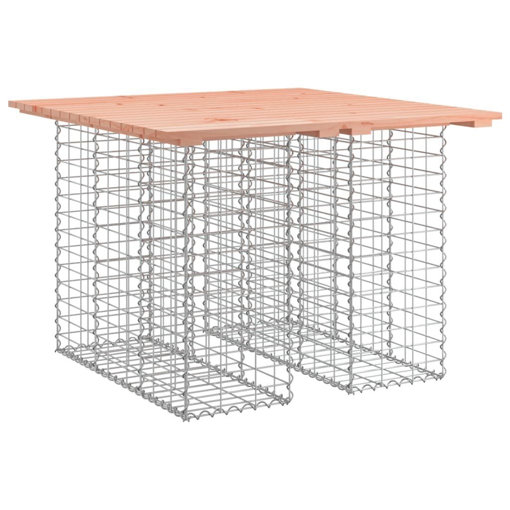 vidaXL Gartenbank Gartentisch aus Gabionen 100x102x72 cm Massivholz Douglasie (1-St)