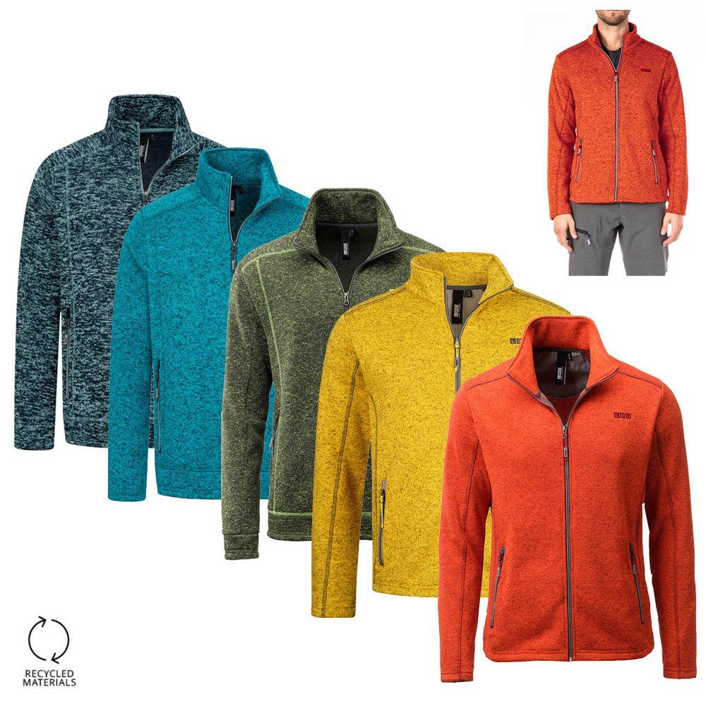 Linea Primero Trekkingjacke LPO - Linea Primero funktionelle, modische Strickfleece Jacke Owen 2 blau