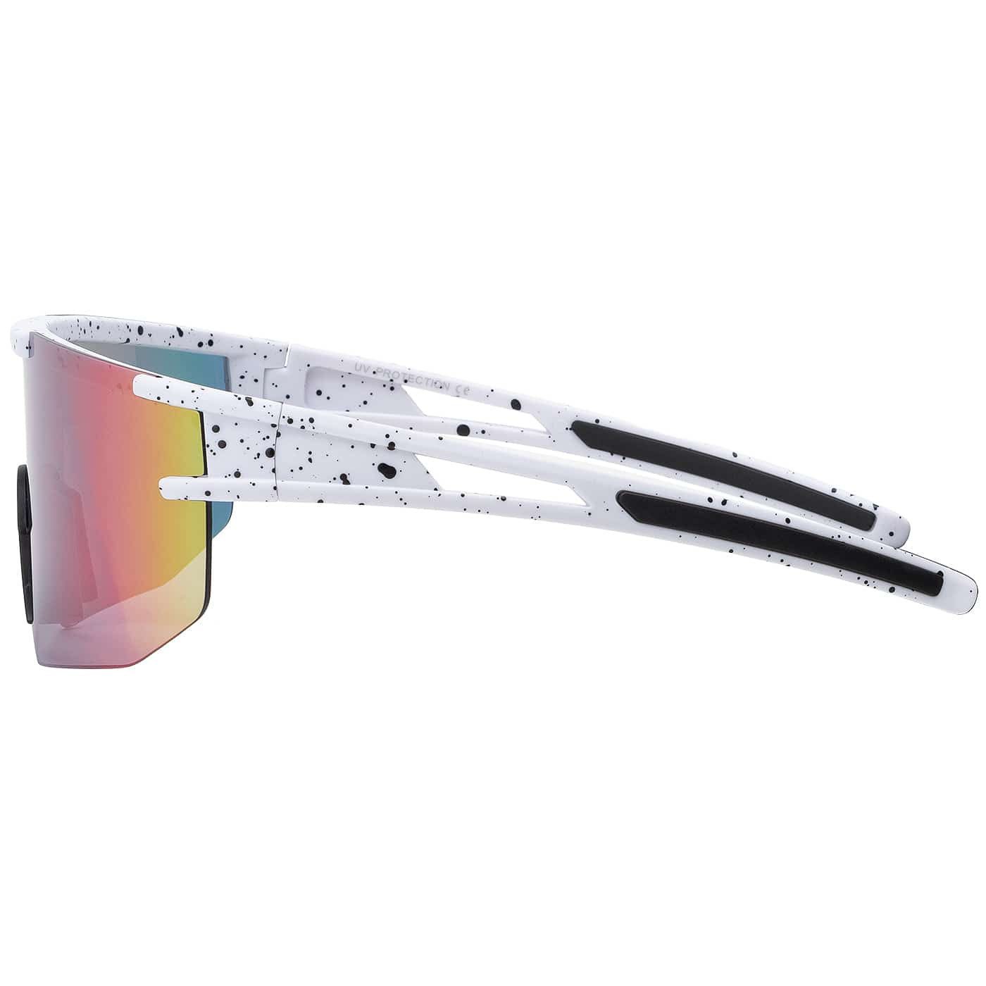 BEZLIT Eyewear Pilotenbrille Unisex Sonnenbrille Sportlich verspiegelt (1-St) mit schwarzen Linsen, Rot/Gelb, Blau und Blau Lila – Bild 3 von 3