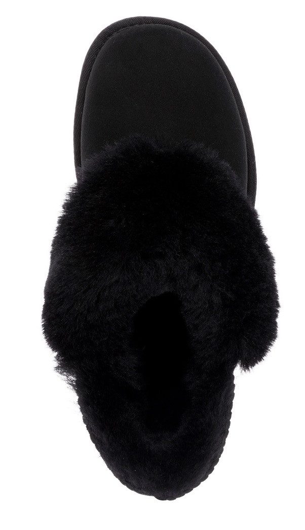 Emu Australia Platinum Mintaro (Schafsleder, Lammfell) schwarz Damen Hausschuh