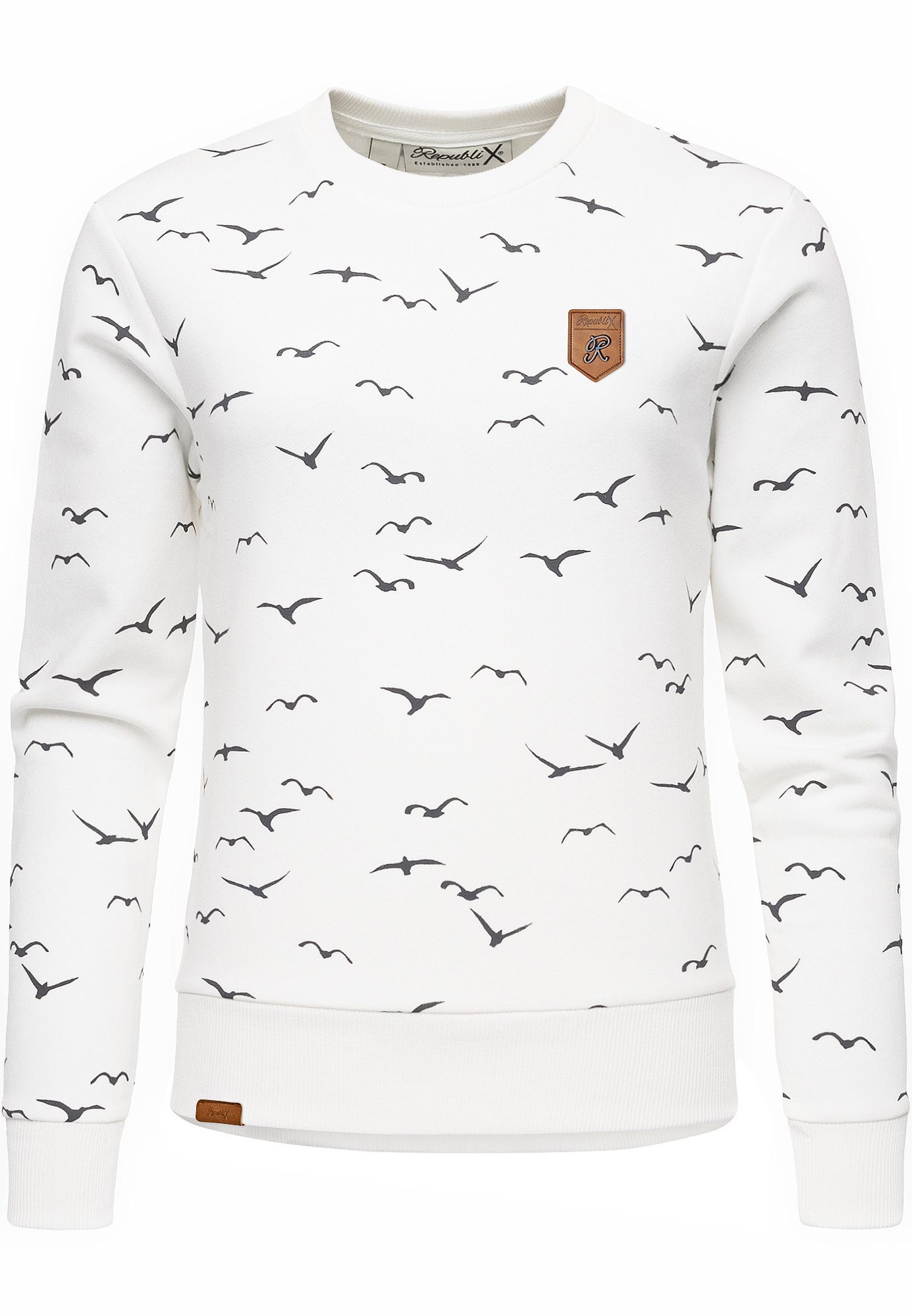 REPUBLIX Sweatshirt TYLA Damen Print Kapuzenpullover günstig online kaufen