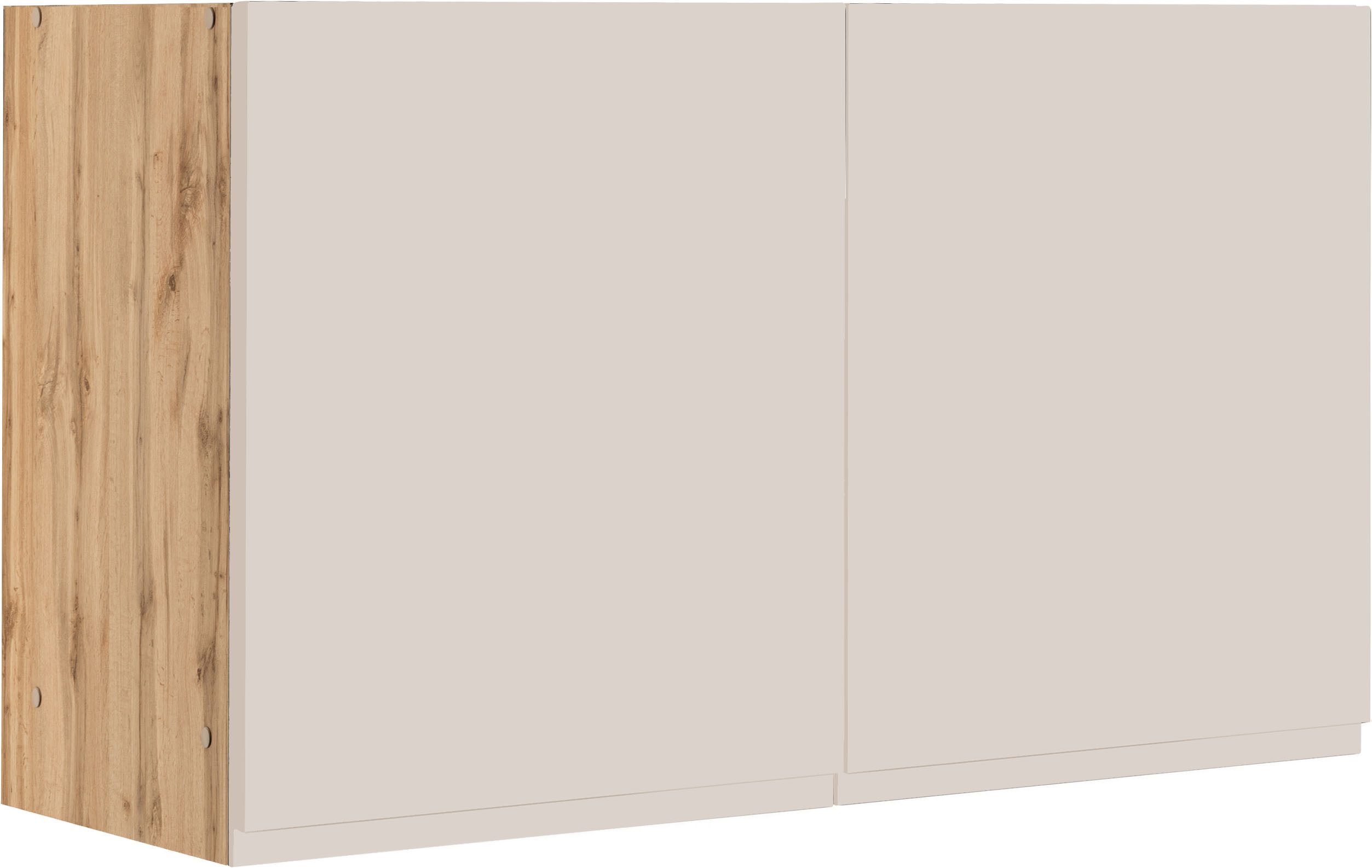 KOCHSTATION Hängeschrank KS-Virginia,neu in verbesserter Ausführung (Stauraum, Softclose) Breite 100 cm, 2 Türen, gedämpfte Scharniere