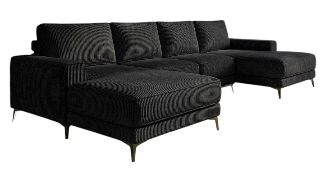 A&J MöbelLand GmbH Ecksofa VALTOR mit Schlaffunktion, Bonellfederkern und Bettkasten, TOP ANGEBOT!