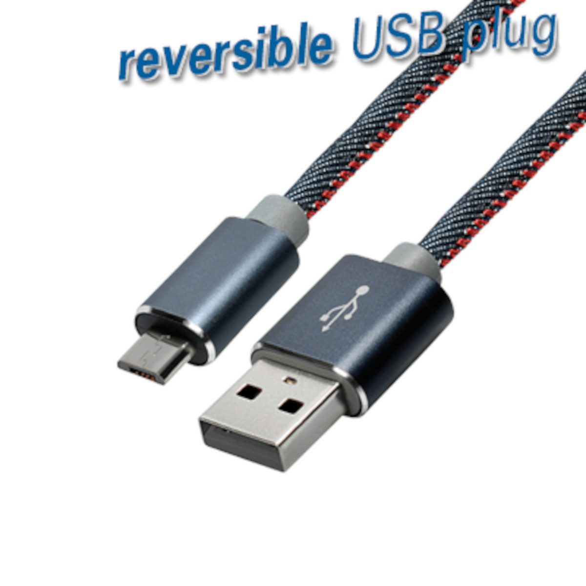 Maxtrack Smartphone-Kabel, USB, USB-A Stecker auf USB-B Stecker (100 cm), Hochflexibles Verbindungskabel für Smartphones, Micro USB Anschluss