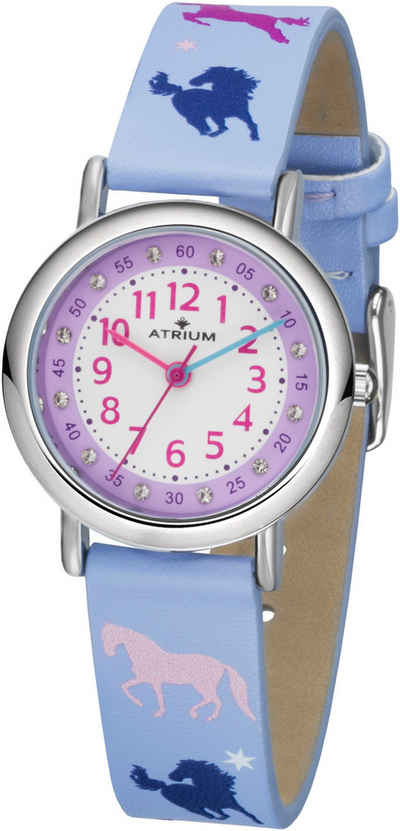 Atrium Quarzuhr, Armbanduhr, Kinderuhr, Mädchenuhr, Lernuhr, ideal auch als Geschenk