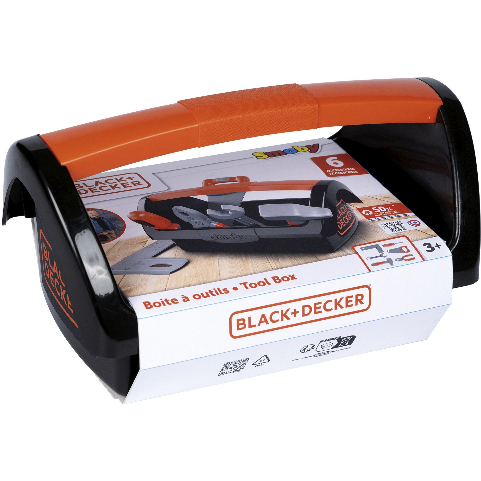 Smoby Spielwerkzeug Smoby Black+Decker Werkzeugkiste, Kinderwerkzeug