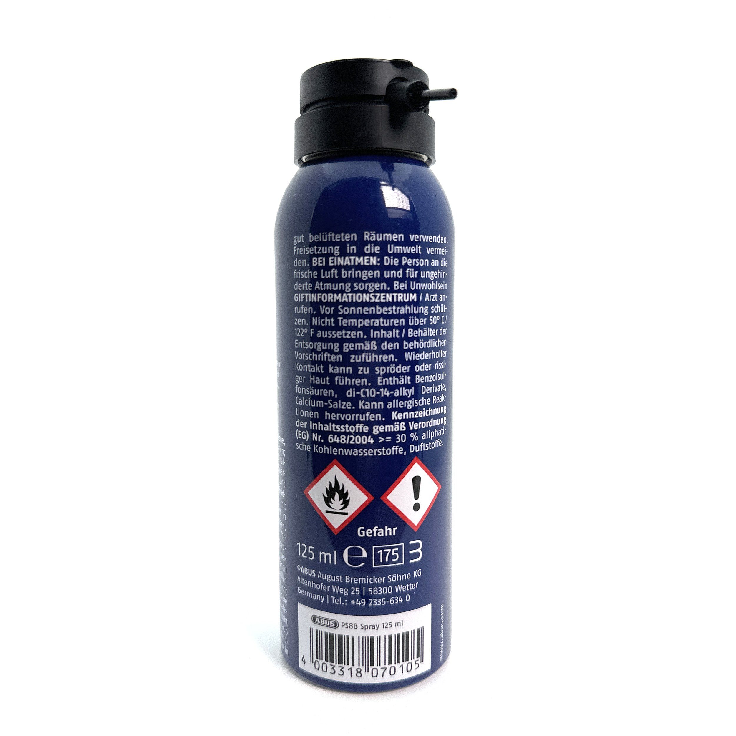 ABUS Graphit-Spray ABUS PS88 Spray Gleitmittel Fett frei und Feuchtigkeit abweisend 125ml