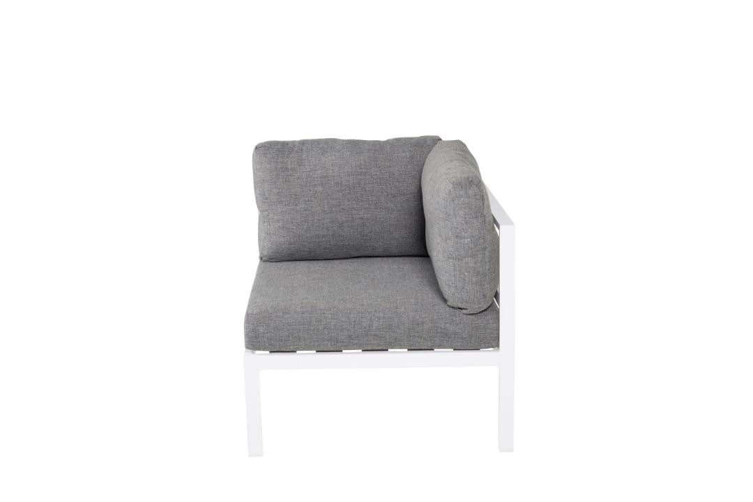 Venture Home Gartenliege Copacabana Gartensofa Eckmodul weiß.