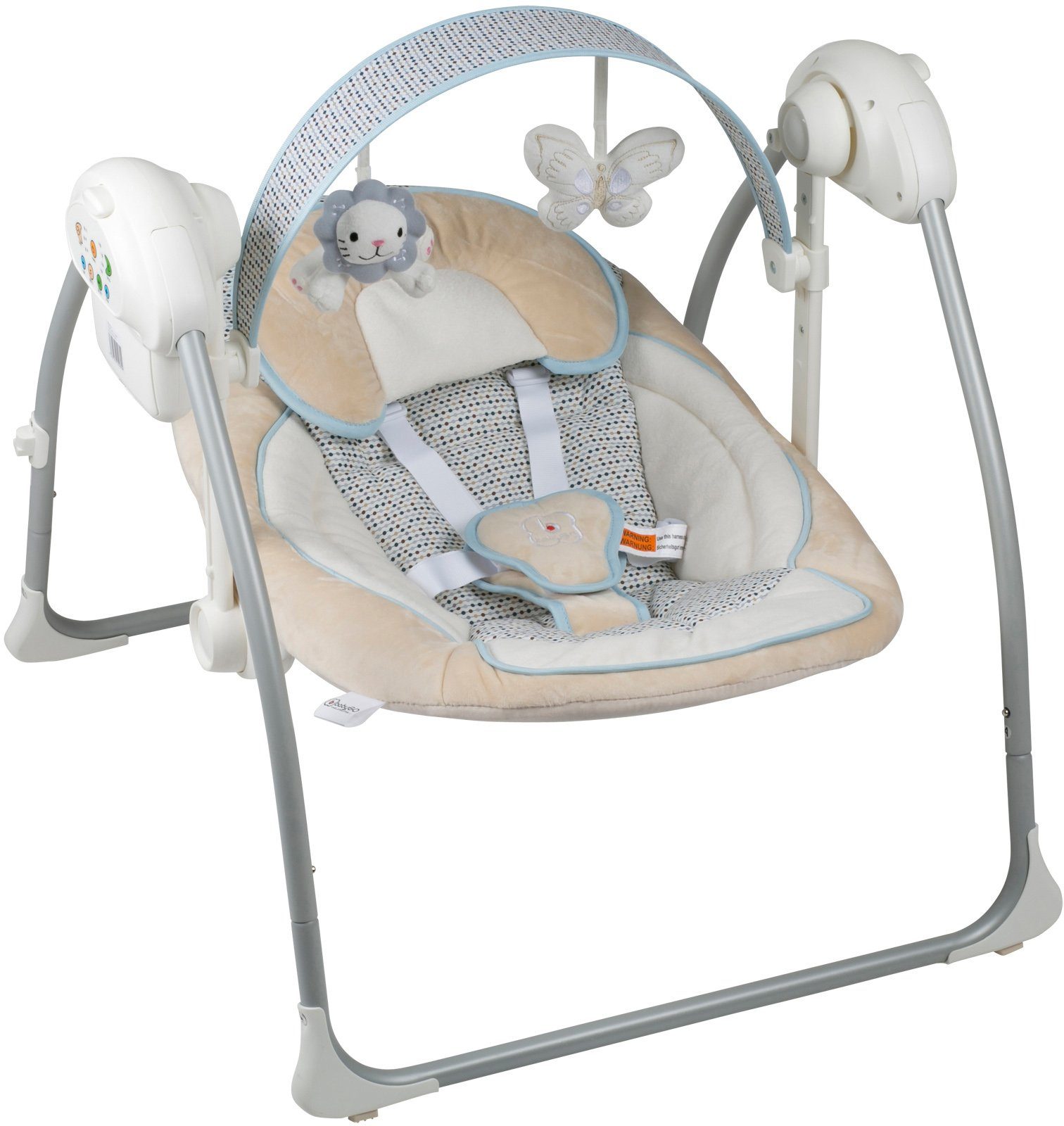 Image of BabyGo Babywippe »Dandly, beige«, elektrisch, mit Sound