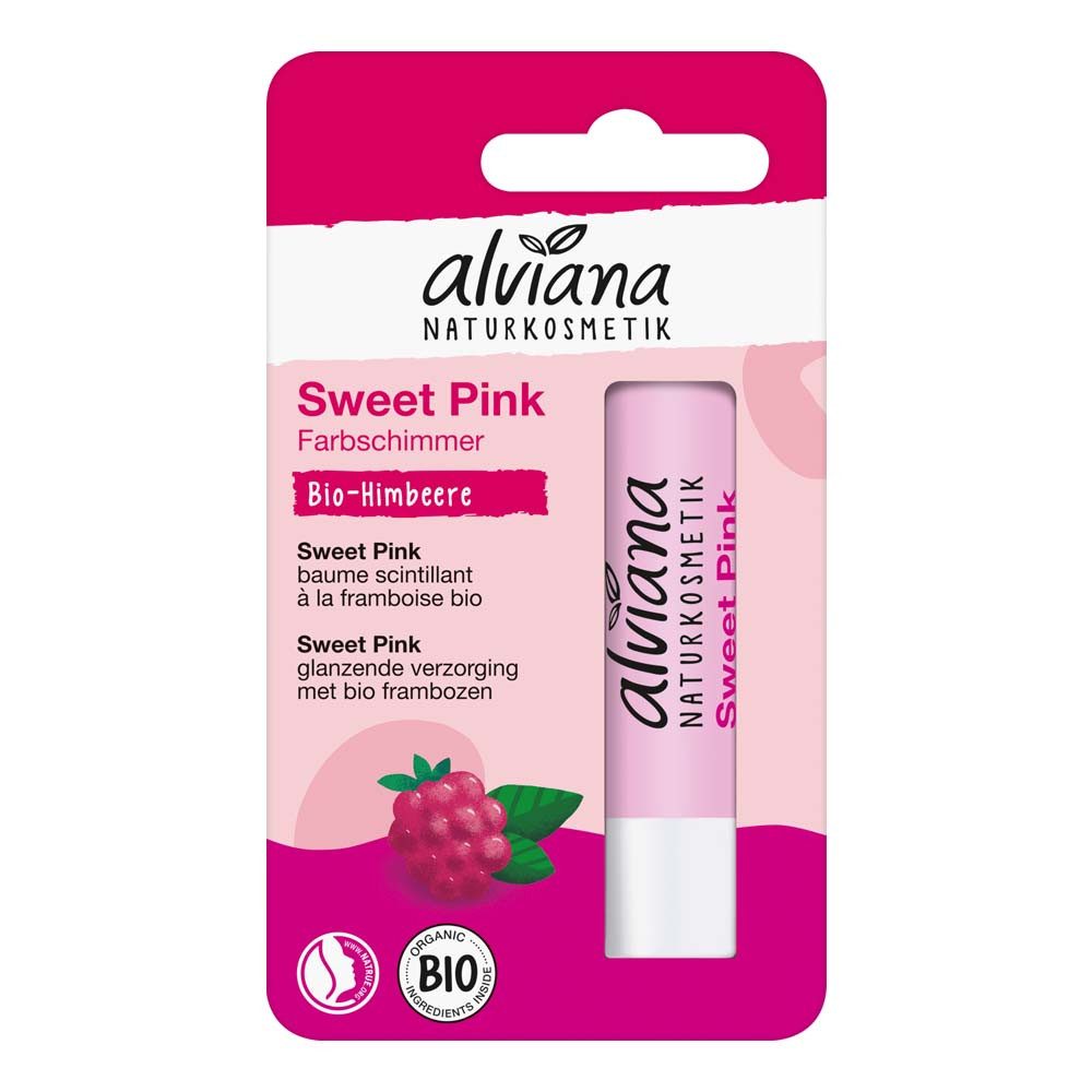 alviana Lippenpflegestift Lippenpflegestift - Sweet Pink mit Himbeere 4,5g