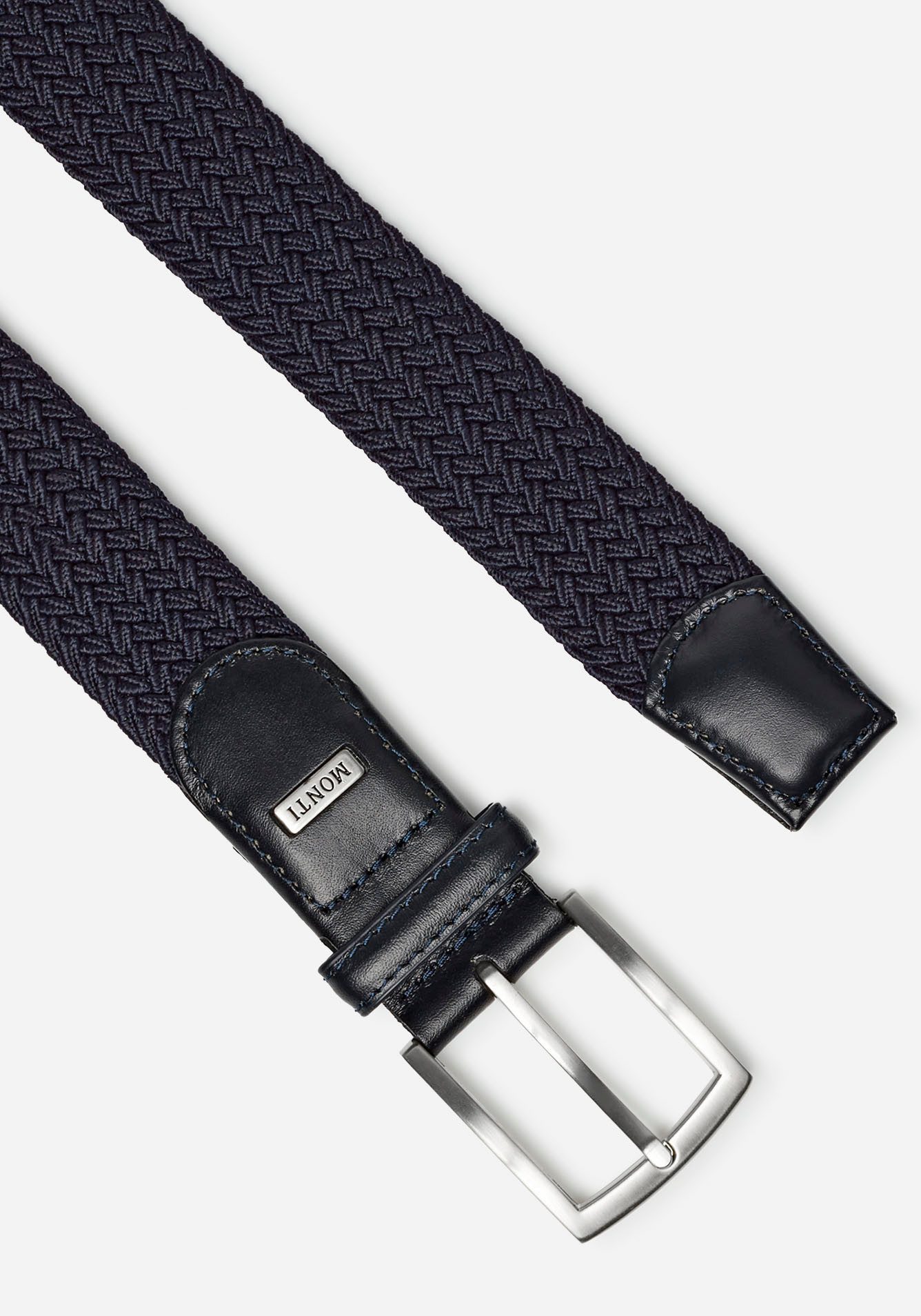 MONTI Flechtgürtel HAMBURG 3,5 cm breit, Elastischer Flechtgürtel, Casual-Business-Sportiv