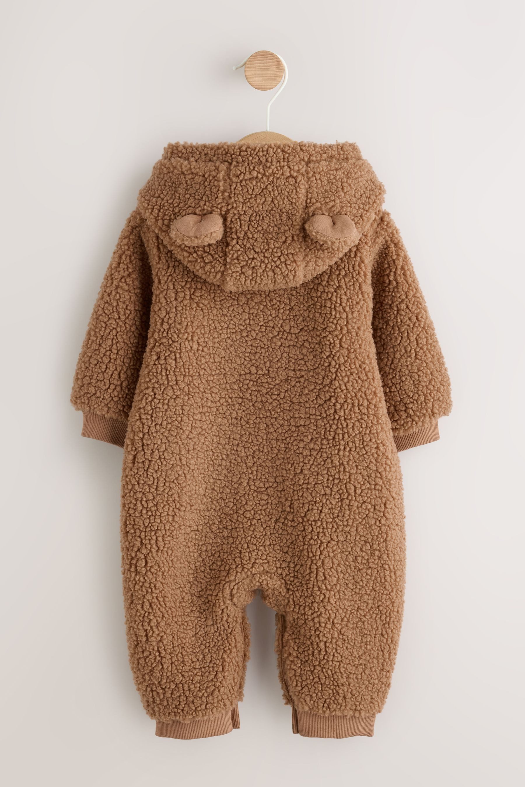 Next Fleeceoverall Baby Kapuzenanzug mit Borg (1-tlg)