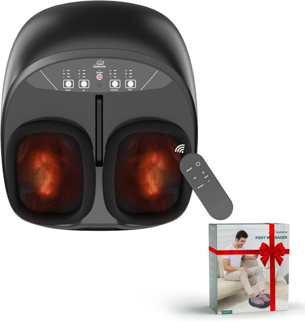 Shiatsu-Fußmassagegerät mit Wärme und Vibration, Knetmassage & Kompression