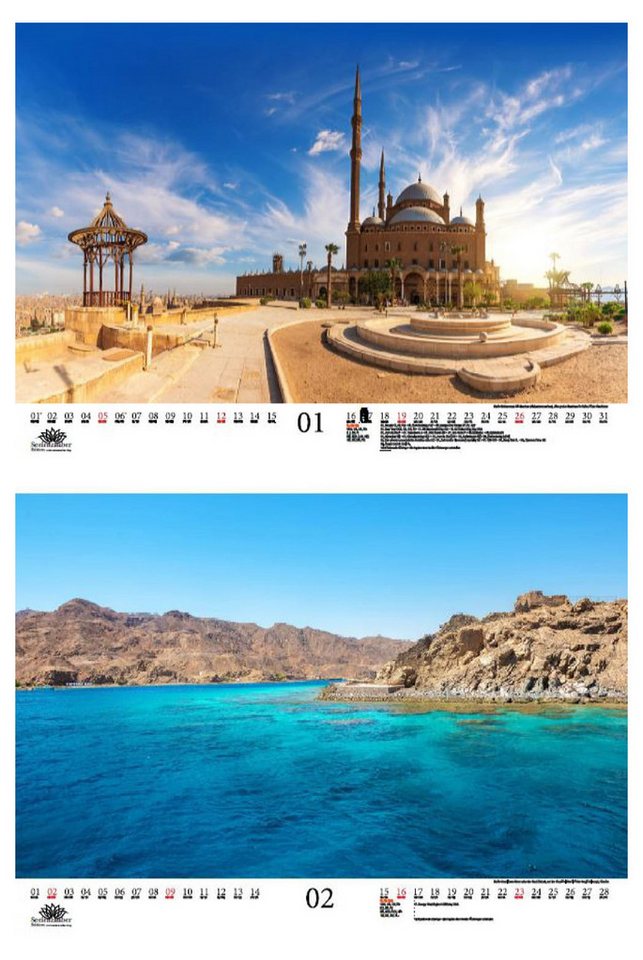 Thumbnail - Seelenzauber Wandkalender Reisezauber Ägypten DIN A3 Kalender für 2025 Ägypten Landschaft