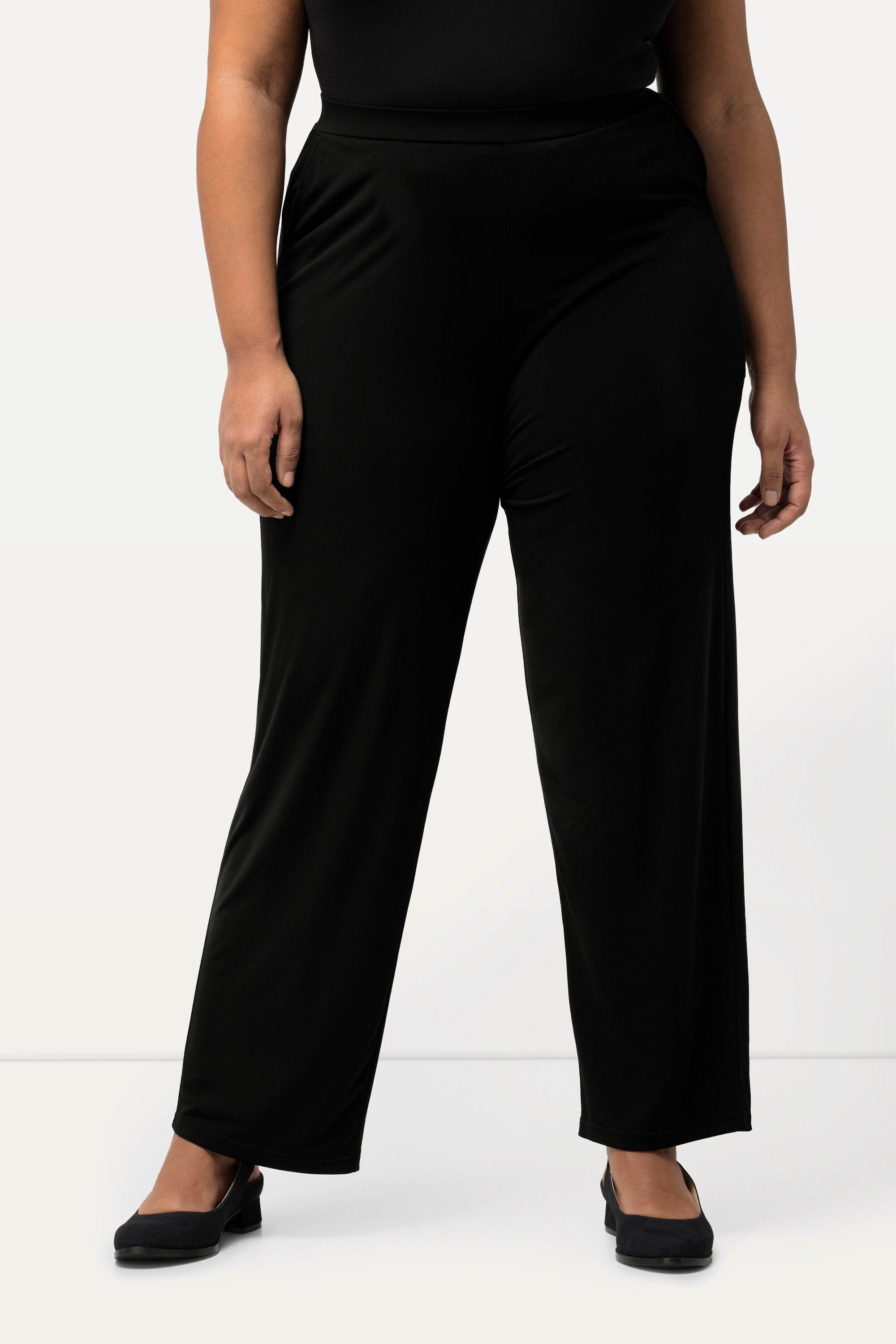 Ulla Popken Schlupfhose Jersey Hose Relaxed Fit Elastikbund günstig online kaufen