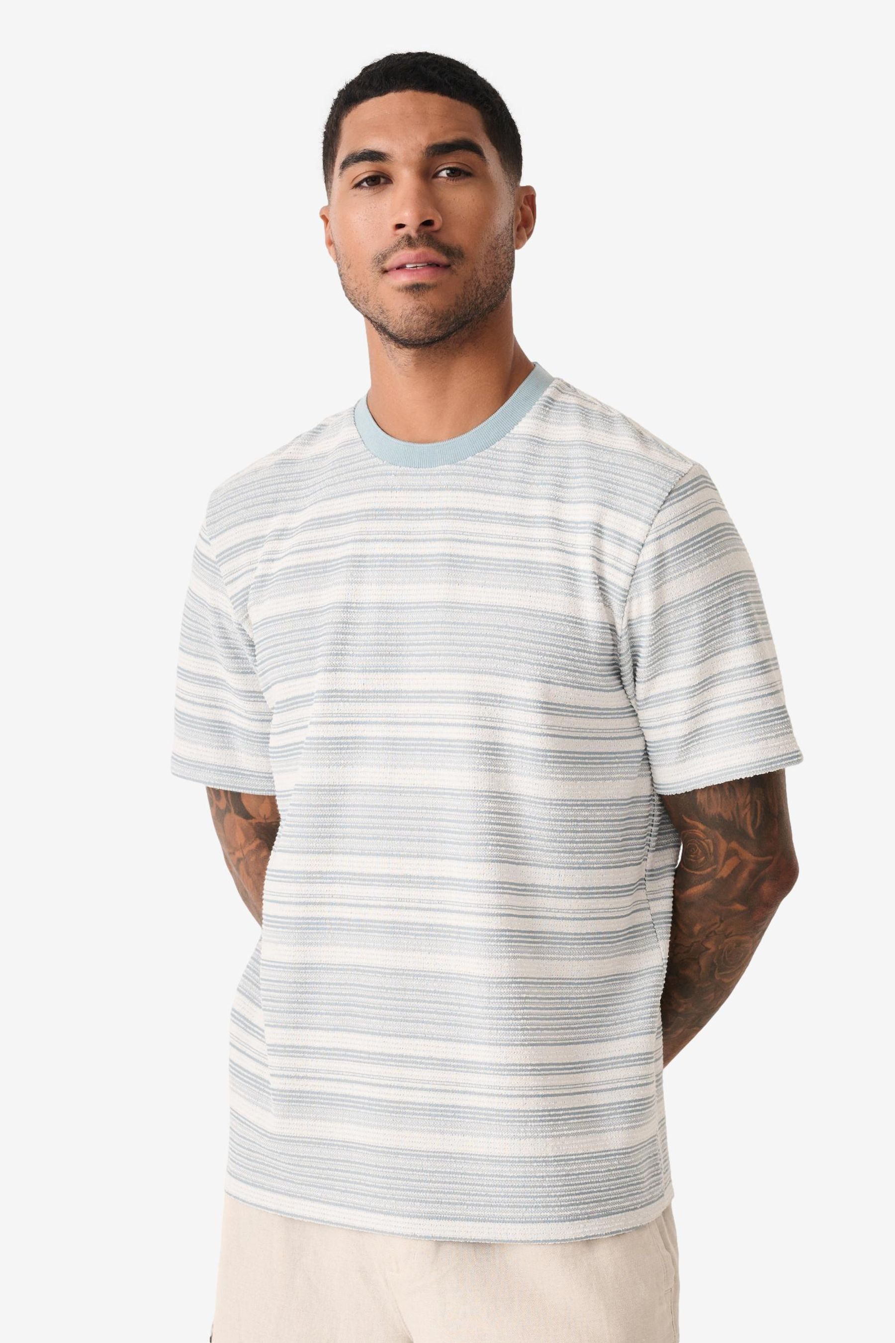 Next T-Shirt Gestreiftes T-Shirt aus 100 % Baumwolle (1-tlg) günstig online kaufen