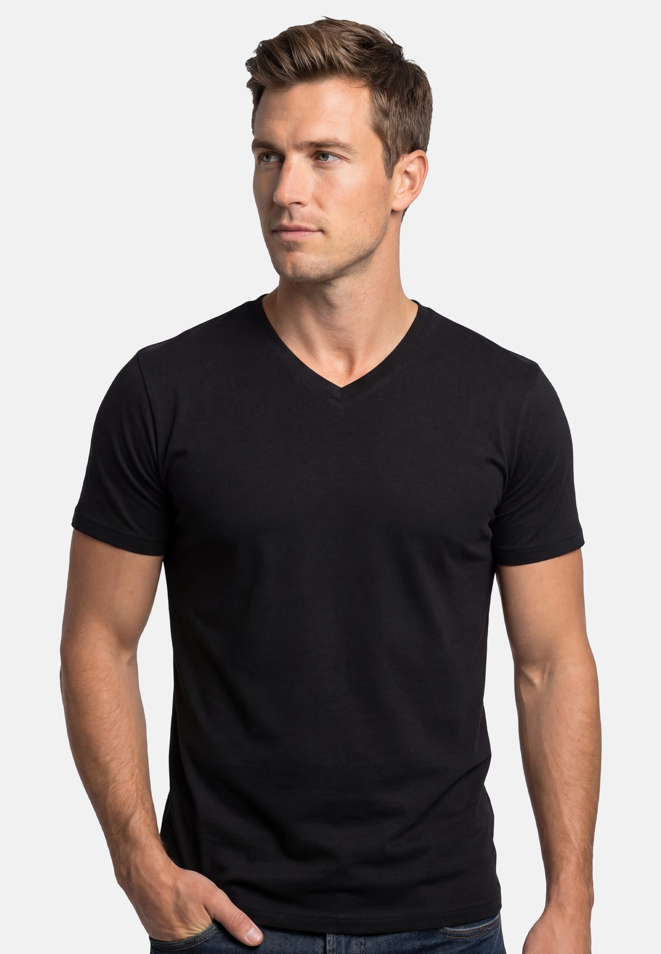 RAGMAN Unterhemd 2er Pack Basic (Spar-Set, 2-St) Unterhemd / Shirt Kurzarm - Baumwolle - Atmungsaktiv