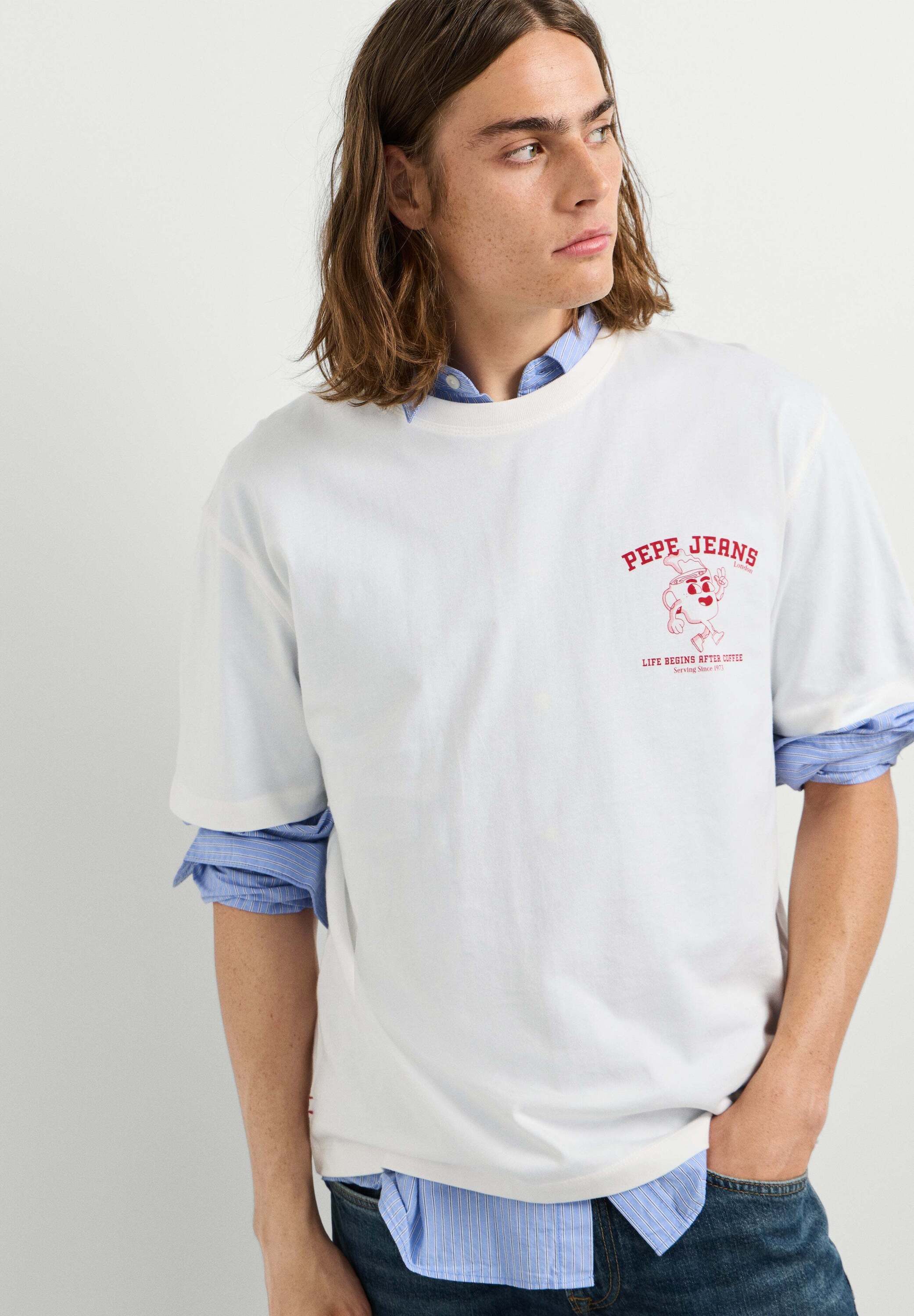 Pepe Jeans Print-Shirt print t-shirt COFFEET TEE