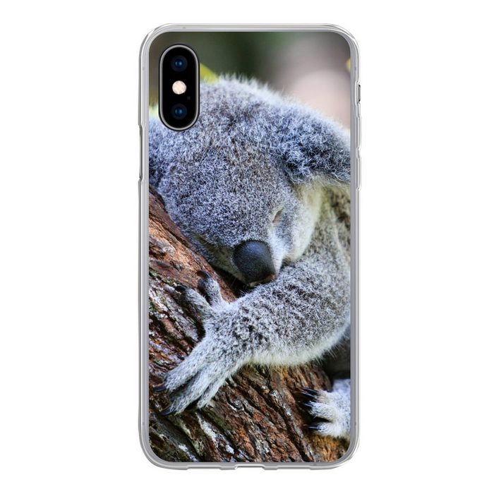 MuchoWow Handyhülle Koala - Kofferraum - Kuscheltier - Jungen - Mädchen Handyhülle Apple iPhone X/10 Smartphone-Bumper Print Handy