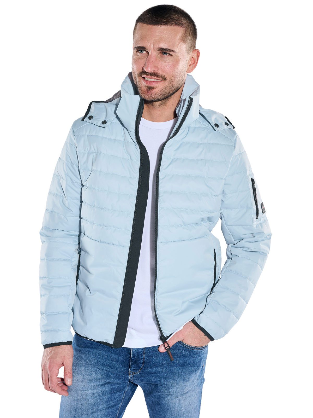 Engbers Steppjacke Herren Steppjacke, Hellblau