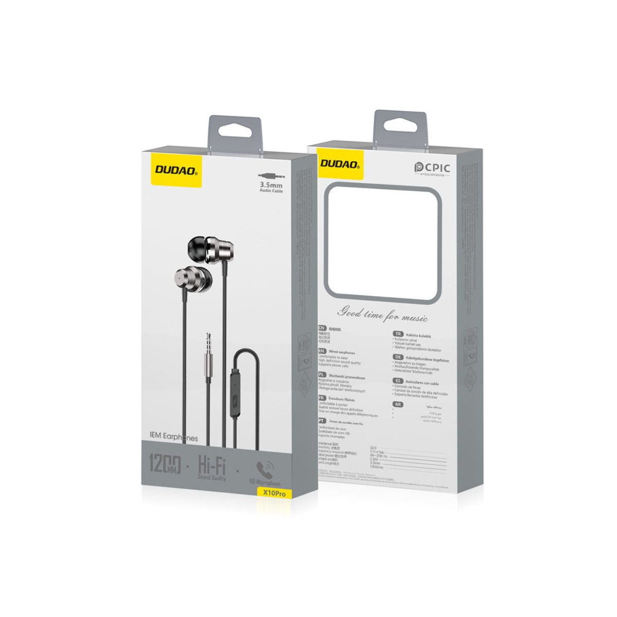 Dudao X10 Pro In-Ear-Kopfhörer (Kabelgebunden mit Mikrofon, Inline-Fernbedienung und 3,5 mm Stecker) – Bild 5 von 5